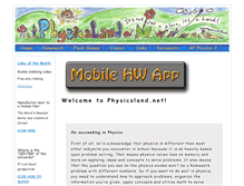 Tablet Screenshot of physicsland.net